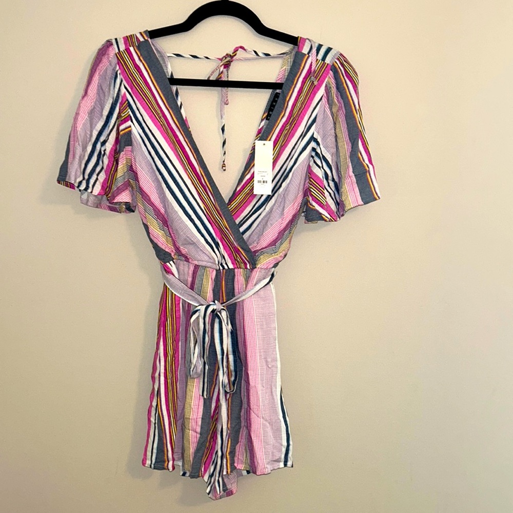 Francesca’s Striped Romper